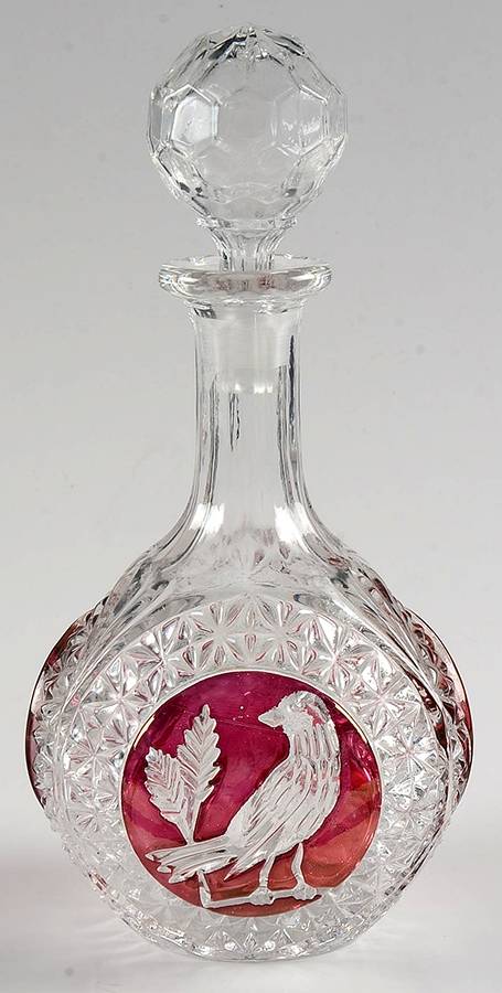 Byrdes Collection, The Ruby Decanter & Stopper by Hofbauer-1