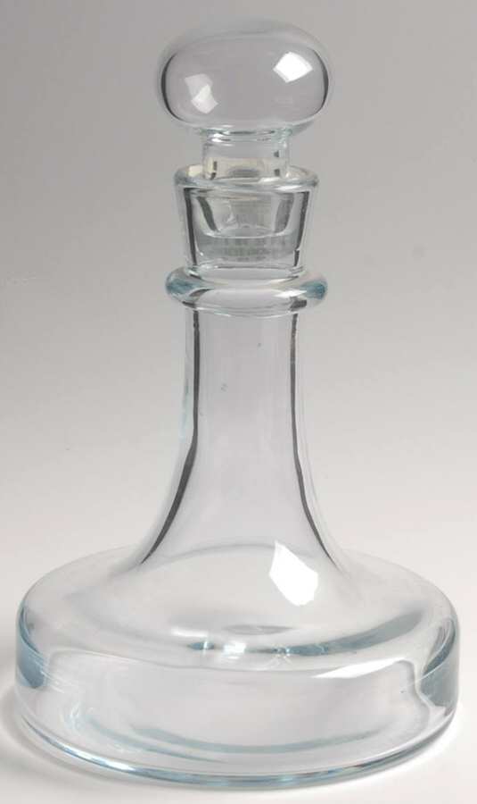 Danish Ships Ice Blue Ships Decanter & Stopper by Holmegaard-1