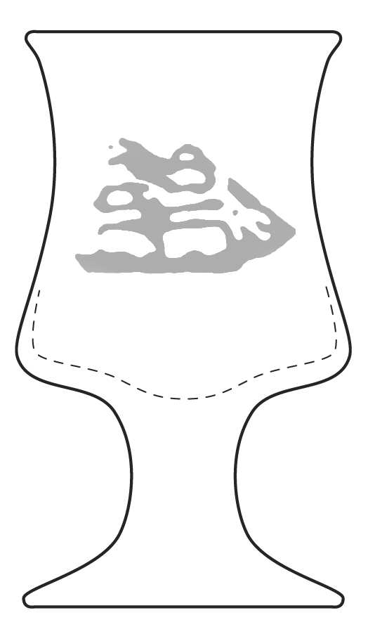 Danish Ships Engraved Water Goblet by Holmegaard-1