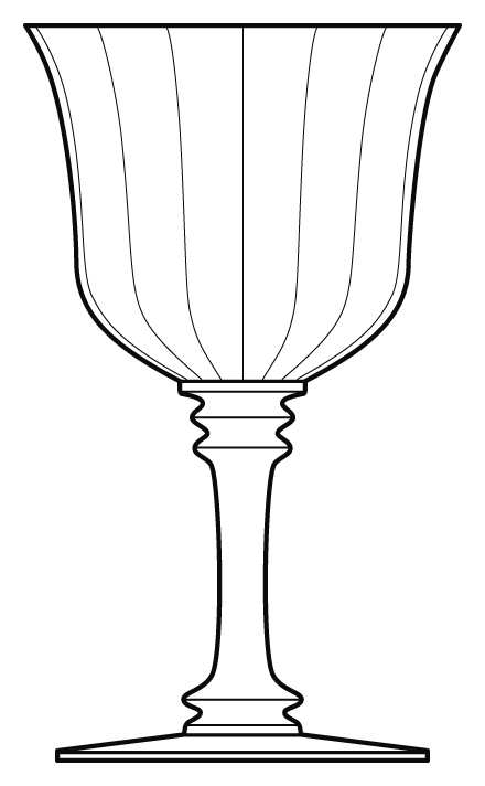 Lace Water Goblet by Holmegaard-1