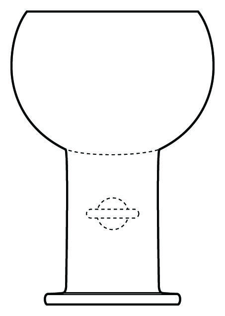 Saturn Water Goblet by Holmegaard-1