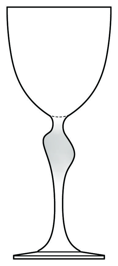 Chorus Line Water Goblet by Hoya-1
