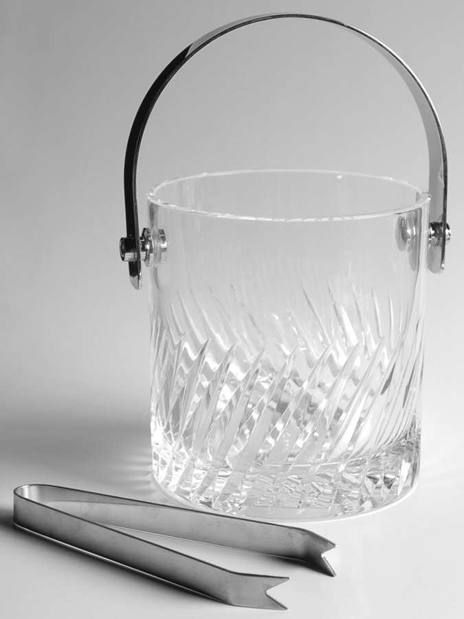 Corolle Ice Bucket with Handle, Tongs and Drain by Hoya-1