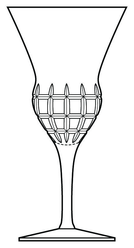 Tulip D'Or Water Goblet by Hoya-1
