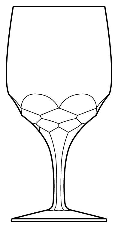 Tulipwood Water Goblet by Hoya-1