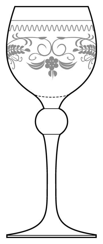 Suleika Water Goblet by Hutschenreuther-1