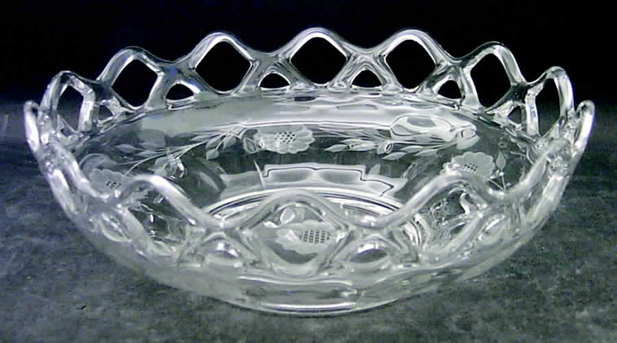 Cornflower (Smooth Stem, Non Optic) Salad Bowl by W J Hughes-1