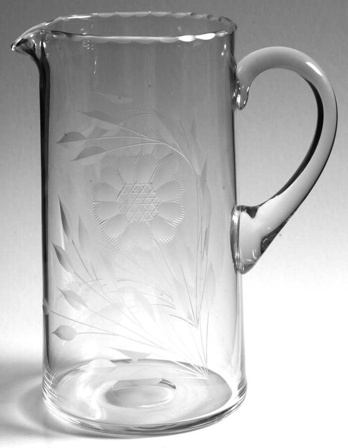 Cornflower (Smooth Stem, Non Optic) 24 Oz Pitcher by W J Hughes-1