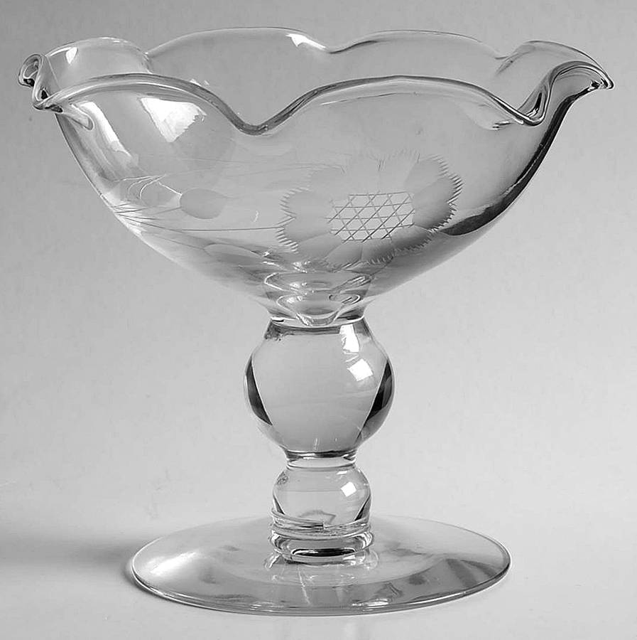 Cornflower (Smooth Stem, Non Optic) Compote by W J Hughes-1