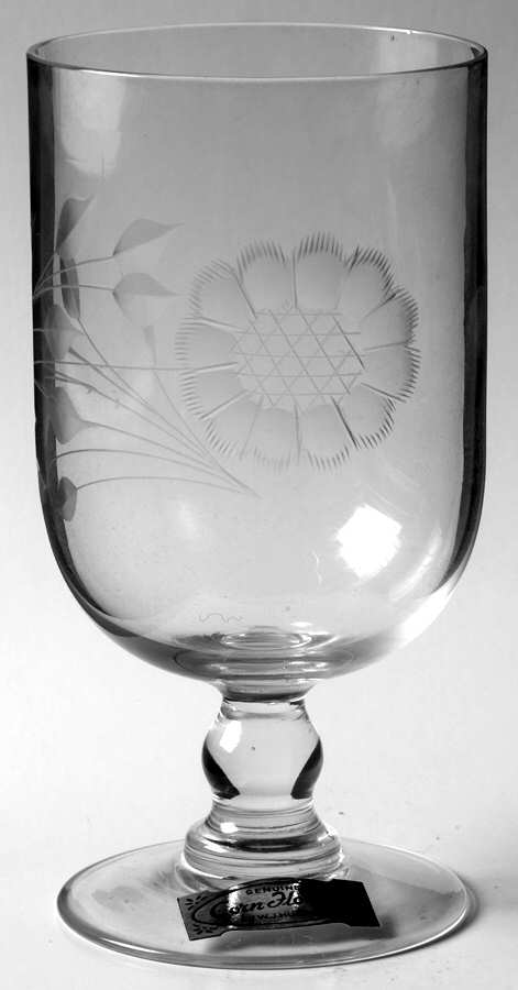 Cornflower (Smooth Stem, Non Optic) Candy Jar No Lid by W J Hughes-1