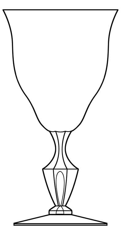 7482 (Non Optic) Water Goblet by Hawkes-1