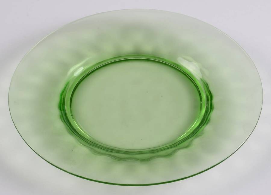 Yeoman Green (Stem 1184, Optic) 7" Salad Plate by Heisey-1