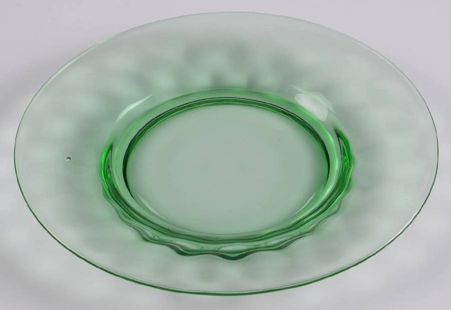 Yeoman Green (Stem 1184, Optic) Bread & Butter Plate by Heisey-1