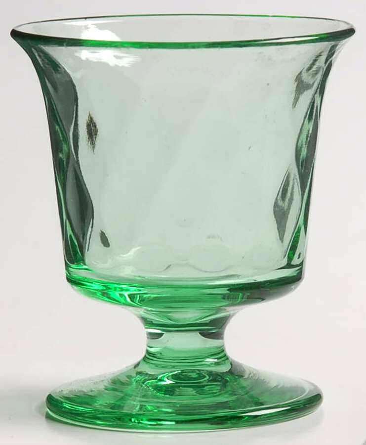 Yeoman Green (Stem 1184, Optic) Oyster or Fruit Cocktail by Heisey-1