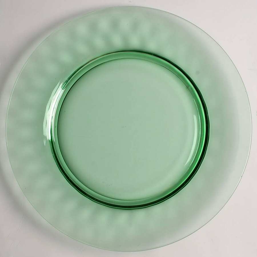 Yeoman Green (Stem 1184, Optic) Dinner Plate by Heisey-1