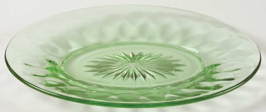 Yeoman Green (Stem 1184, Optic) Underplate for French Dressing Boat by Heisey-1