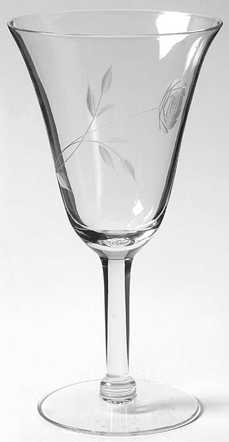 Silver Rose Water Goblet by Hanover-1