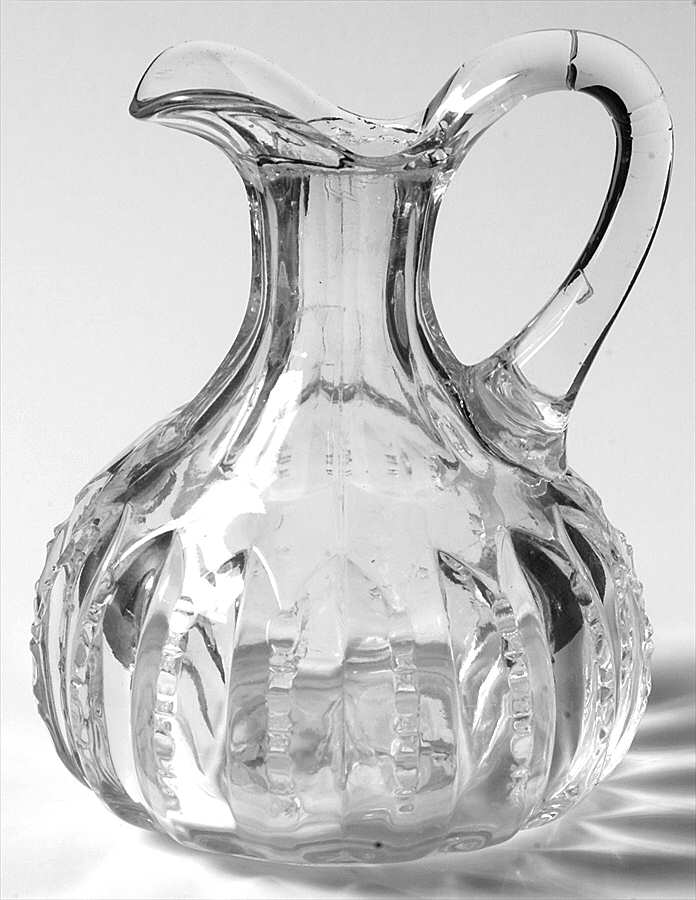 Groove and Slash Clear Cruet No Stopper by Heisey-1