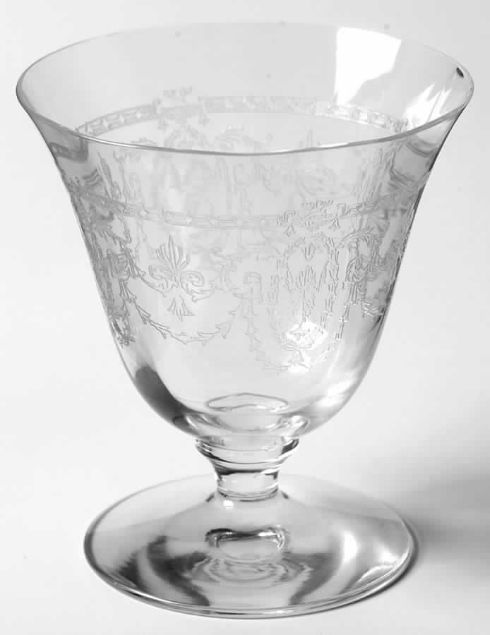 Zodiac (Stem 3335, Etch) Oyster or Fruit Cocktail by Heisey-1