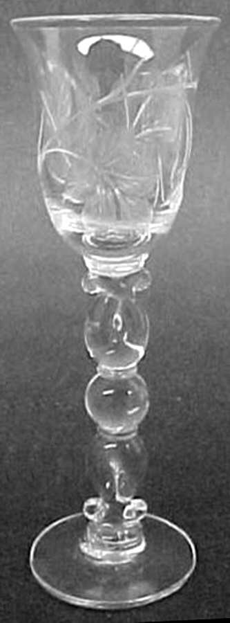 Ivy (Stem 5040, Cut) Tall Cordial by Heisey-1