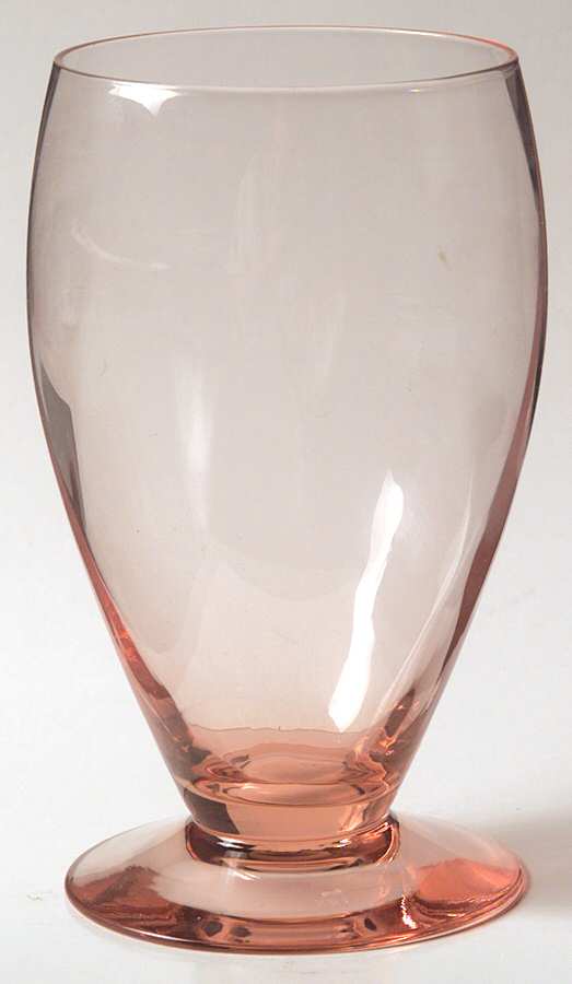 Old Dominion Pink 9 Oz Footed Tumbler by Heisey-1