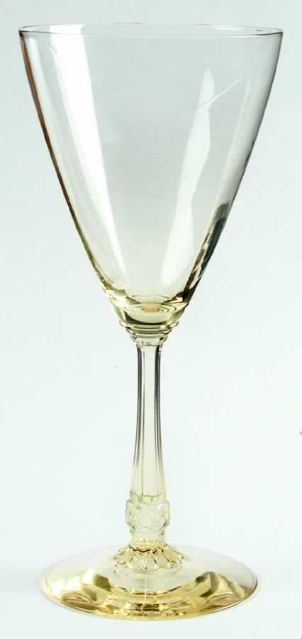 Duquesne-Sahara (All Yellow) Water Goblet by Heisey-1