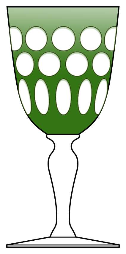 Djerba Green Water Goblet by Hermes-1