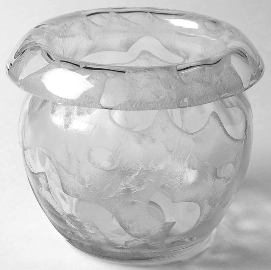 Arctic Clear (Frosted) 5" Rose Bowl by Heisey-1