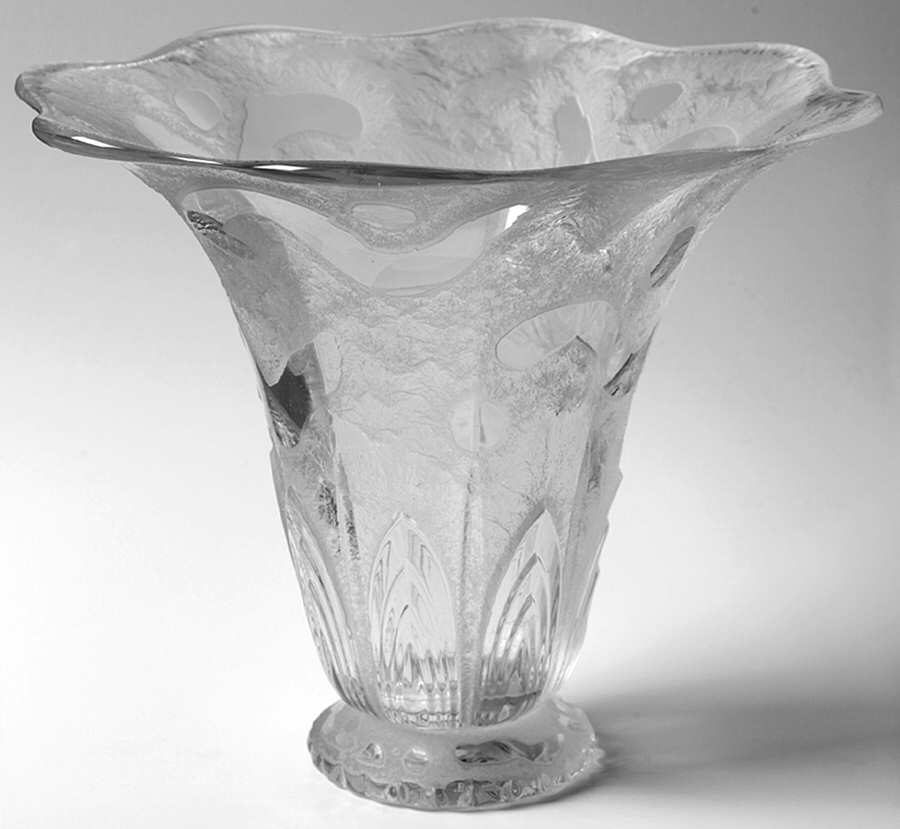 Arctic Clear (Frosted) 7" Flared Vase by Heisey-1