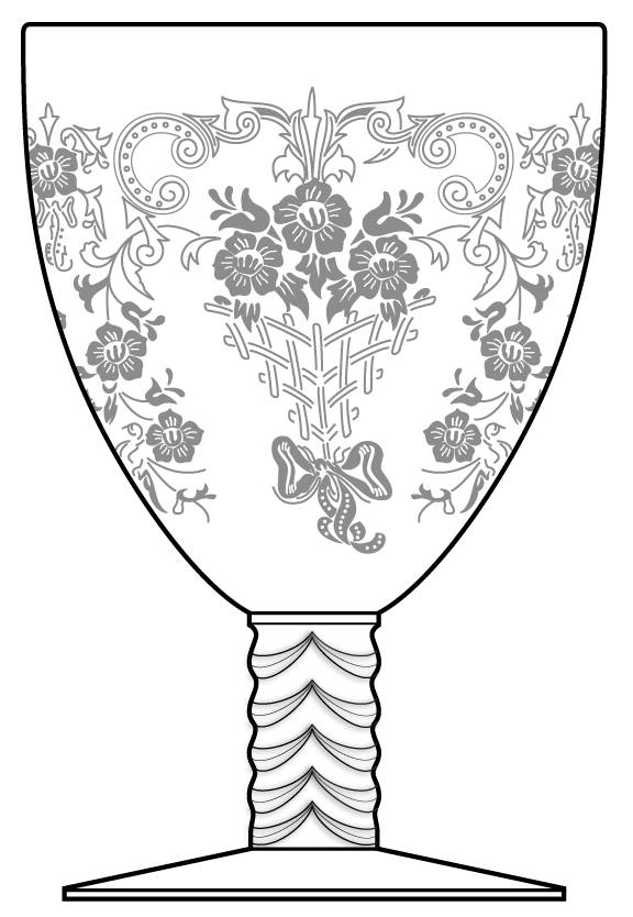 Swingtime Water Goblet by Heisey-1