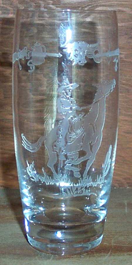 Winchester '73 18 Oz Flat Tumbler by Heisey-1
