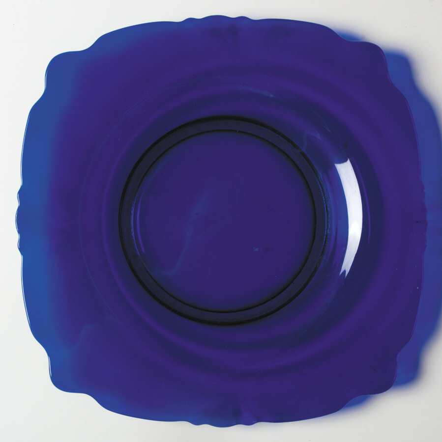 Empress Cobalt (Stem 1401) 8" Sqaure Salad Plate by Heisey-1