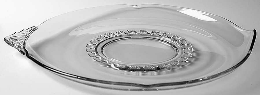 Fern Clear (Line 1495) 14" Torte Plate by Heisey-1