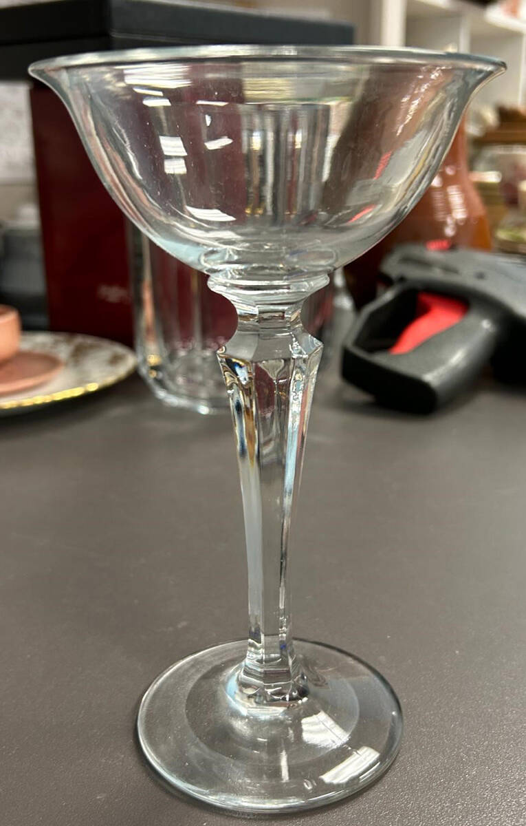 Quator Clear Footed Flared Bon Bon by Heisey-1