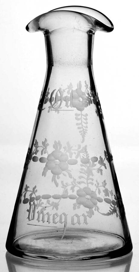 3-4 French Dressing Bottle No Stopper by Hawkes-1