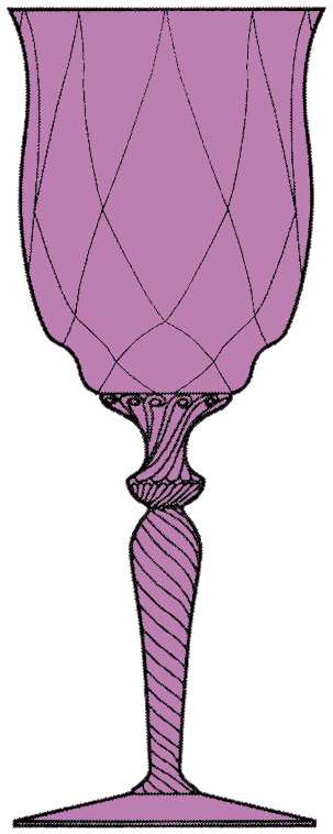 Creole Alexandrite Water Goblet by Heisey-1