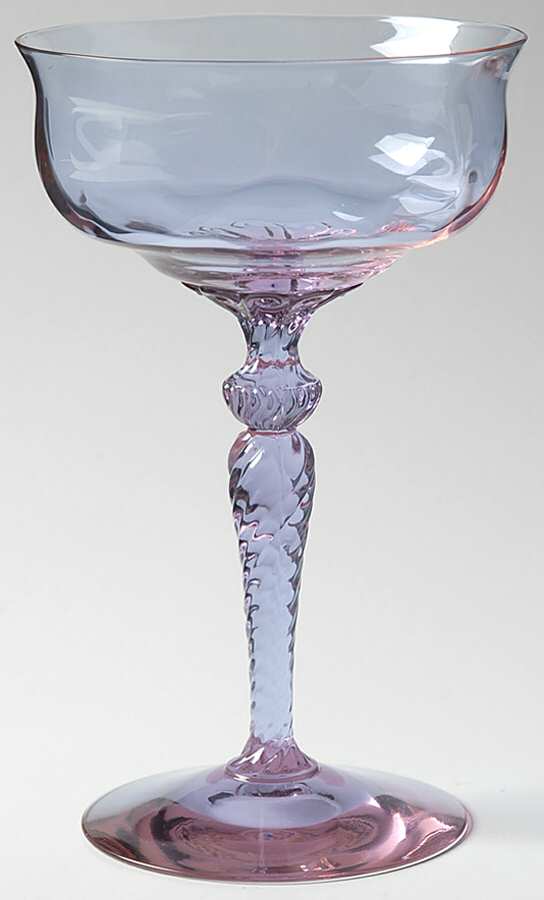Creole Alexandrite Champagne/Tall Sherbet by Heisey-1