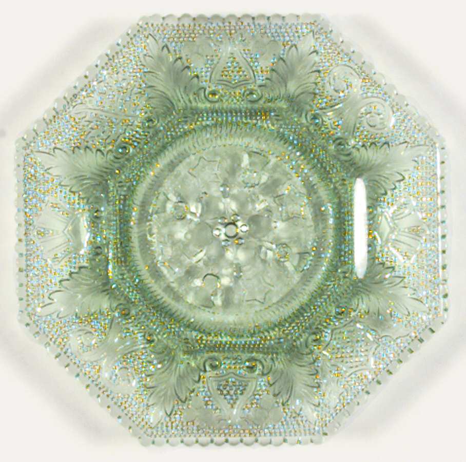 Beehive Green (Moongleam) Luncheon Plate by Heisey-1