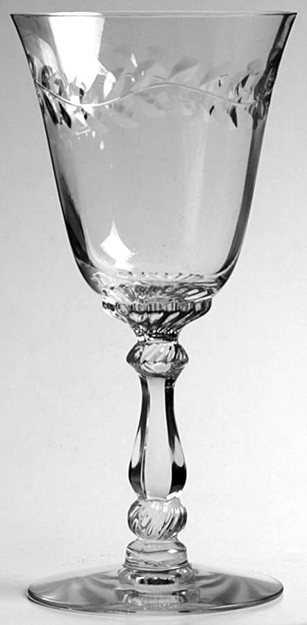 Festoon Wreath (Stem #3408) Water Goblet by Heisey-1
