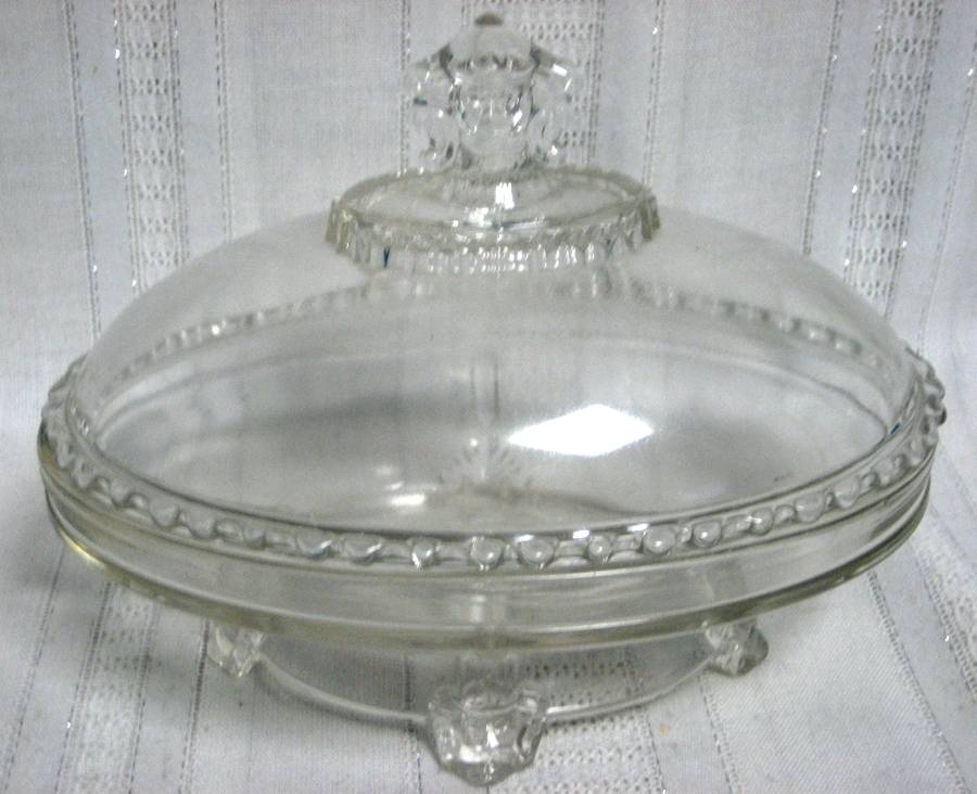 Viking Oval Covered Bowl by Hobbs Brockunier-1