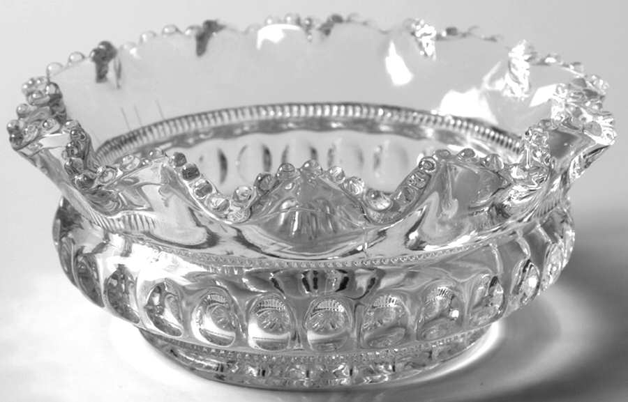 Punty Band Clear 4" Nappy by Heisey-1