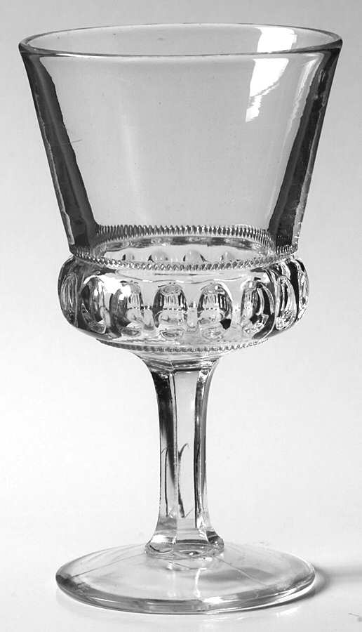 Punty Band Clear Wine Glass by Heisey-1