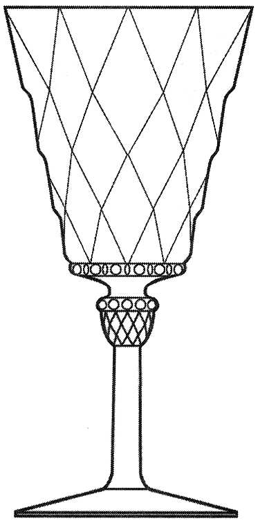 Charter Oak Hawthorne Water Goblet by Heisey-1