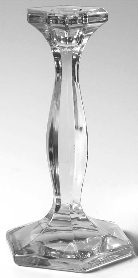 Patrician Clear (Line 5) 7" Single Light Candlestick by Heisey-1