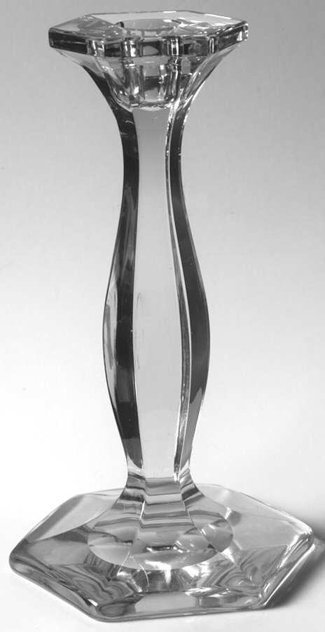 Patrician Clear (Line 5) 8" Single Light Candlestick by Heisey-1