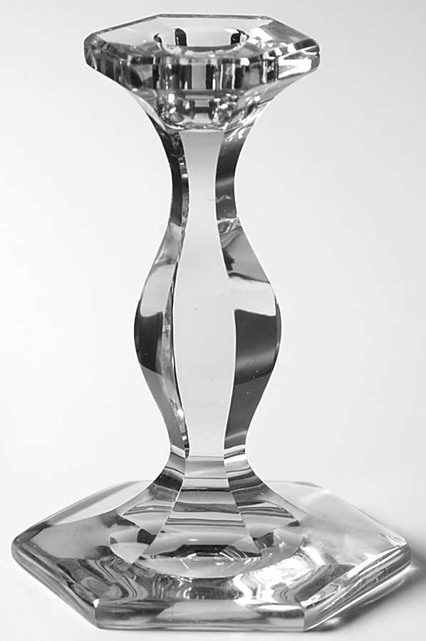 Patrician Clear (Line 5) 5" Single Light Candlestick by Heisey-1