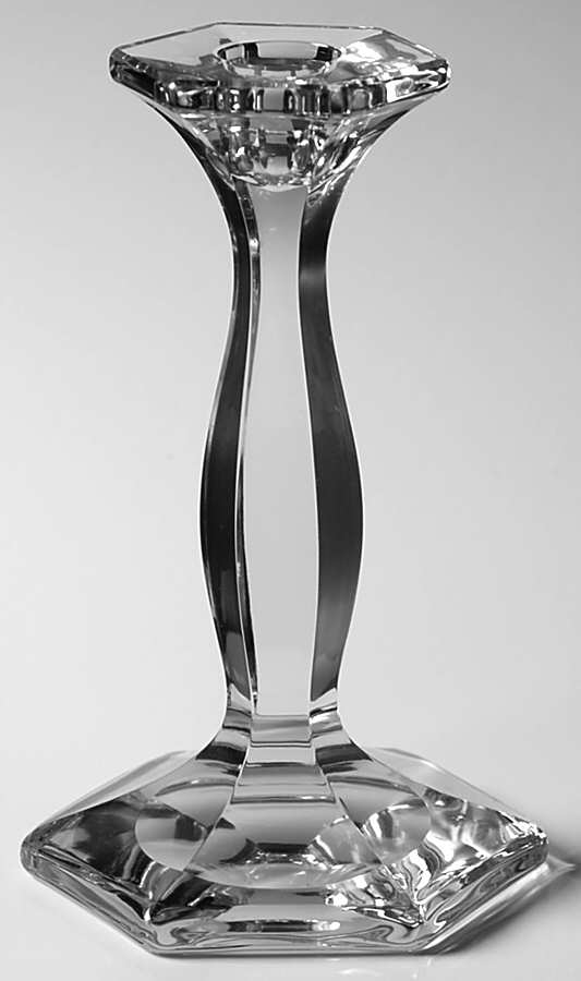 Patrician Clear (Line 5) 6" Single Light Candlestick by Heisey-1