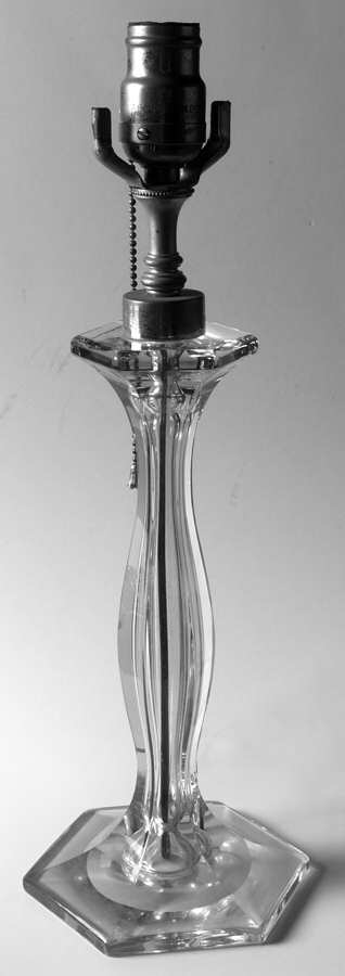 Patrician Clear (Line 5) Base for Electric Lamp by Heisey-1