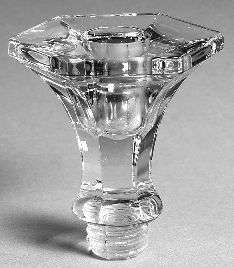 Patrician Clear (Line 5) 6 Sided Candelabra Socket by Heisey-1