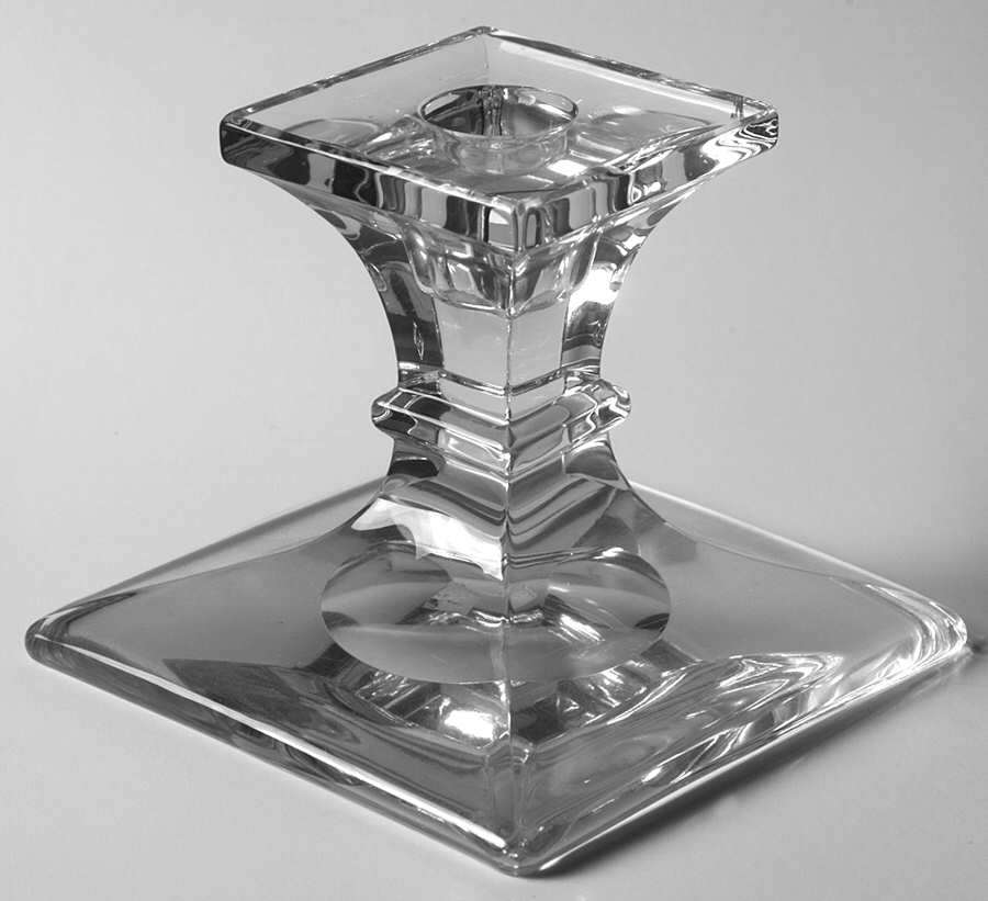 Aristocrat Clear (Line 21) 3" Single Light Candlestick by Heisey-1